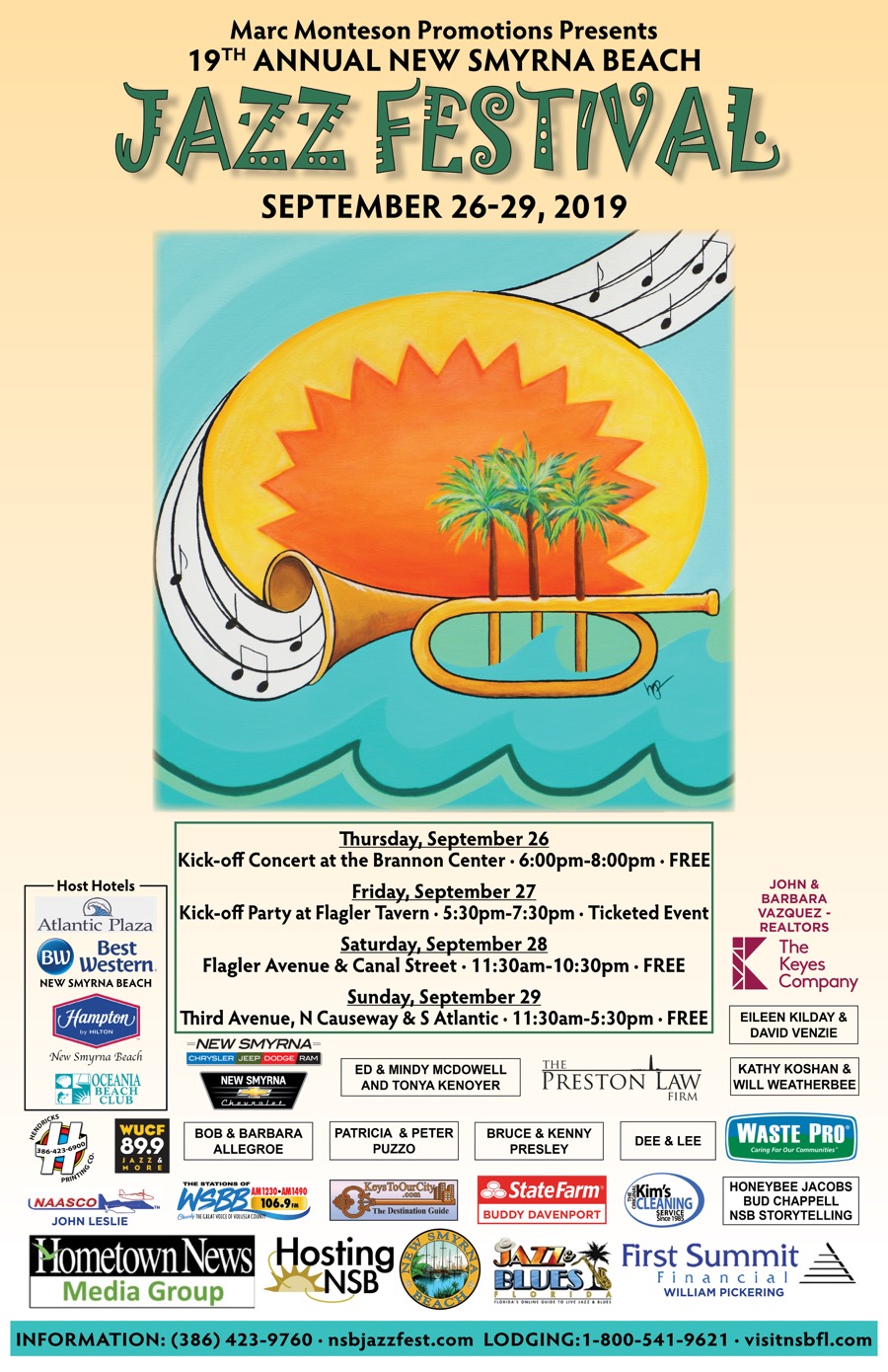 jazz fest sponsor poster 11x17 MMPNSB